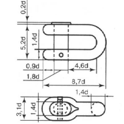 Скоба концевая